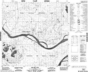NTS 50k map for Peace River, British Columbia