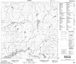 NTS 50k map for Petitot River, British Columbia