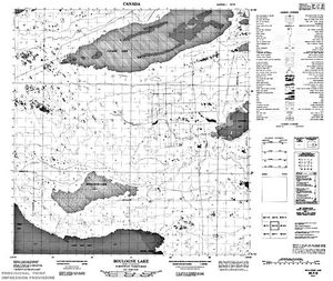 NTS 50k map for Great Slave Lake, Northwest Territories