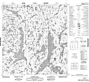 NTS 50k map for Harding Lake, Northwest Territories
