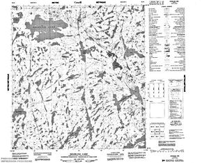 NTS 50k map for Great Slave Lake, Northwest Territories