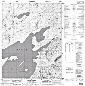 NTS 50k map for Great Bear Lake, Northwest Territories