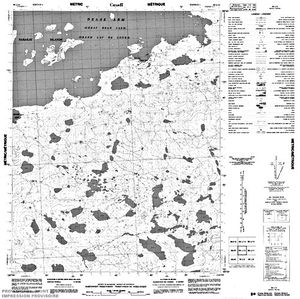 NTS 50k map for Great Bear Lake, Northwest Territories