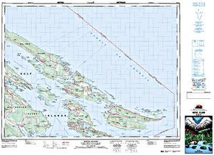 NTS 50k map for Georgia Strait, British Columbia