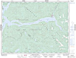 NTS 50k map for Gold River, British Columbia