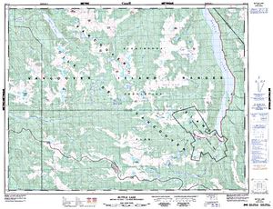NTS 50k map for BUTTLE LAKE, British Columbia