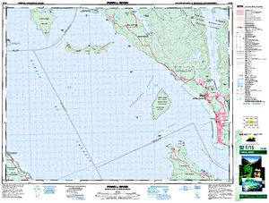 NTS 50k map for Georgia Strait, British Columbia