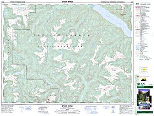 NTS 50k map for False Creek, British Columbia