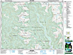 NTS 50k map for PITT LAKE, British Columbia