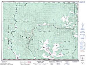 NTS 50k map for Similkameen River, British Columbia