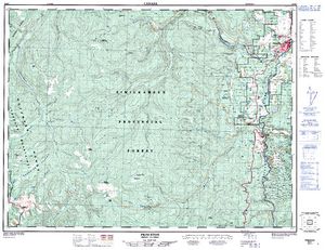 NTS 50k map for Tulameen River, British Columbia