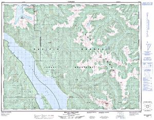 NTS 50k map for LOOKOUT LAKE, British Columbia