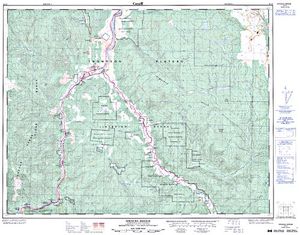 NTS 50k map for Calling Lake, British Columbia