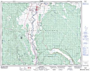 NTS 50k map for Thompson River, British Columbia