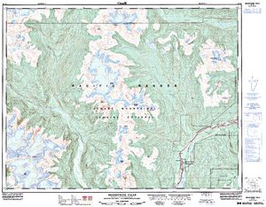 NTS 50k map for Squamish River, British Columbia