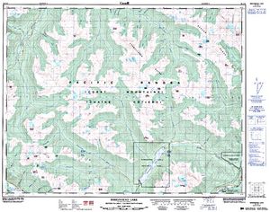 NTS 50k map for BIRKENHEAD LAKE, British Columbia
