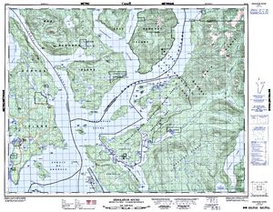 NTS 50k map for Georgia Strait, British Columbia
