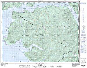 NTS 50k map for LE MARE LAKE, British Columbia