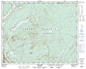 NTS 50k map for COCHIN LAKE, British Columbia