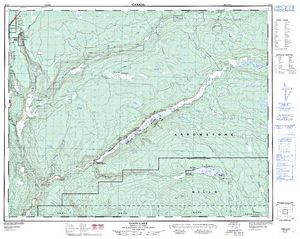 NTS 50k map for LOON LAKE, British Columbia