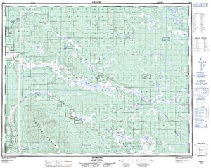 NTS 50k map for Little Big Bar Lake, British Columbia