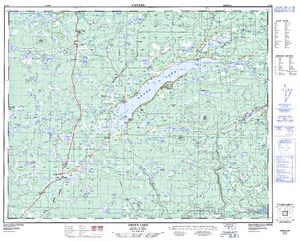 NTS 50k map for JIM LAKE, British Columbia