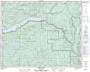 NTS 50k map for Moira Lake, British Columbia