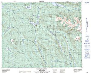 NTS 50k map for BOSK LAKE, British Columbia