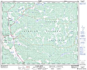 NTS 50k map for DUGAN LAKE, British Columbia