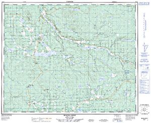NTS 50k map for DORSEY LAKE, British Columbia