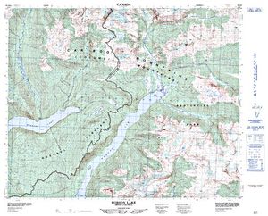 NTS 50k map for Clearwater River, British Columbia