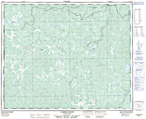 NTS 50k map for BISHOP LAKE, British Columbia