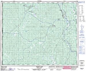 NTS 50k map for MARMOT LAKE, British Columbia