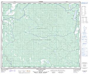 NTS 50k map for PUNTATAENKUT LAKE, British Columbia