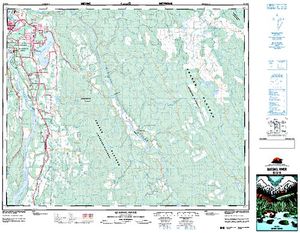 NTS 50k map for NYLAND LAKE, British Columbia