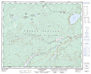 NTS 50k map for PYPER LAKE, British Columbia