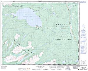 NTS 50k map for CHARLOTTE LAKE, British Columbia