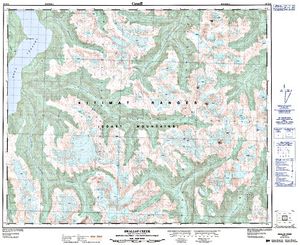 NTS 50k map for Salloomt River, British Columbia