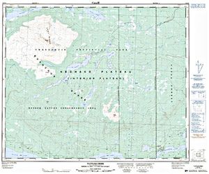 NTS 50k map for EUTSUK LAKE, British Columbia