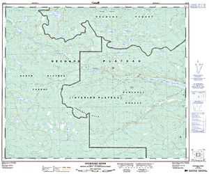 NTS 50k map for Batnuni Lake, British Columbia