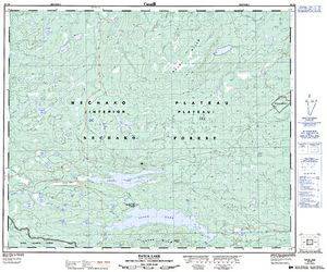NTS 50k map for FINGER LAKE, British Columbia
