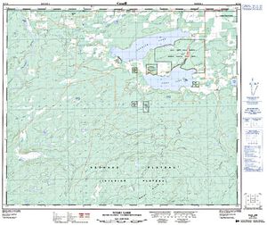 NTS 50k map for NULKI LAKE, British Columbia