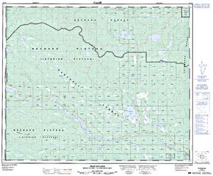 NTS 50k map for TAGAI LAKE, British Columbia
