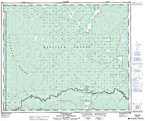 NTS 50k map for BARTON LAKE, British Columbia