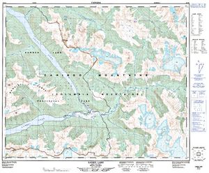 NTS 50k map for MCLEARY LAKE, British Columbia