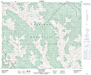 NTS 50k map for Betty Wendle Creek, British Columbia