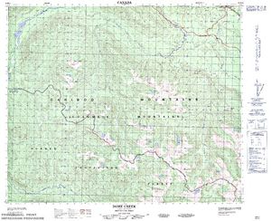 NTS 50k map for SHANDY LAKE #1, British Columbia
