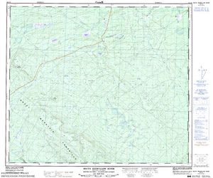 NTS 50k map for Redwillow River, British Columbia