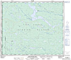 NTS 50k map for Great Beaver Lake, British Columbia