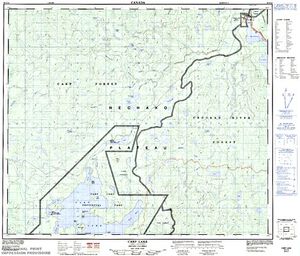 NTS 50k map for CARP LAKE, British Columbia